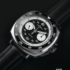Hemel Sky Racer — 43mm Hand-Wound Panda Chronograph (ST19)