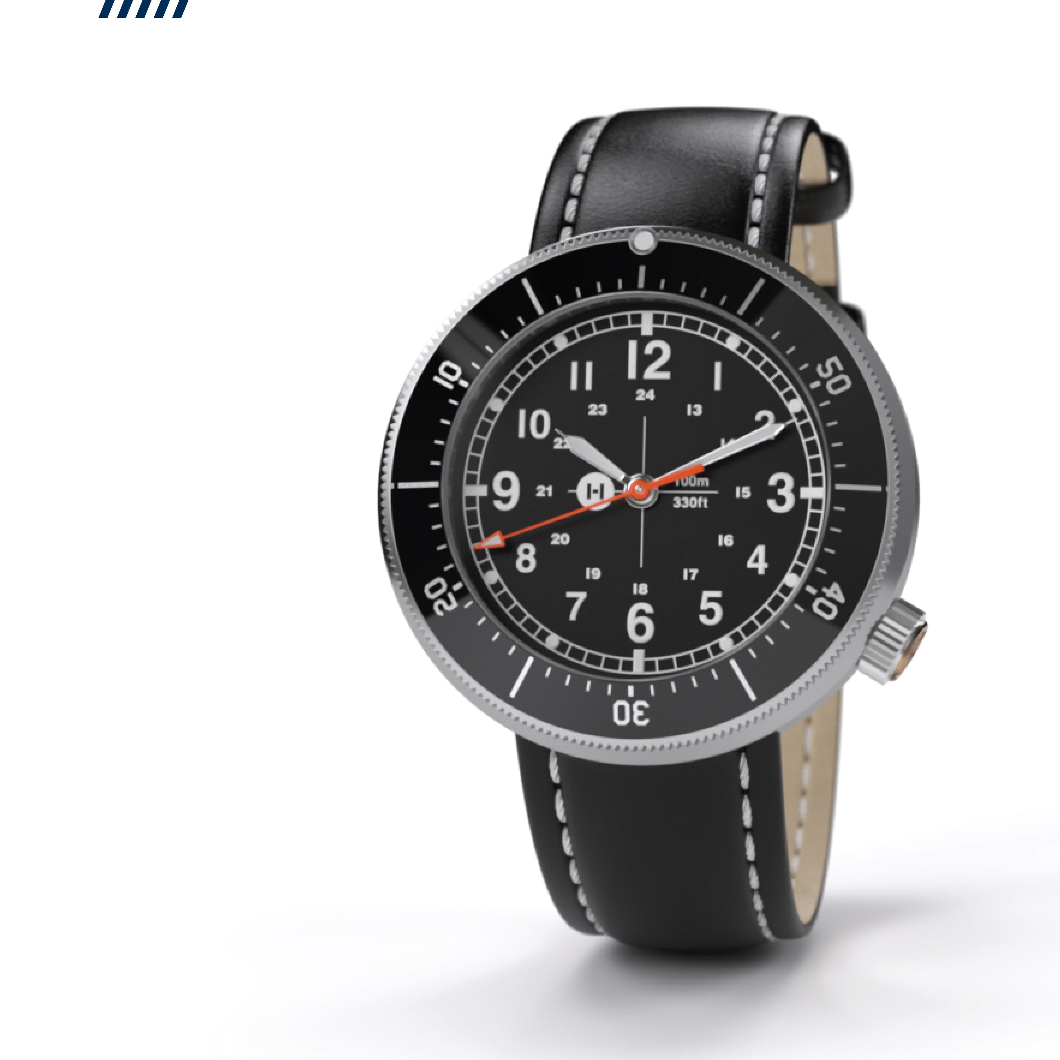 Hemel Roger That no-lug quartz field watch