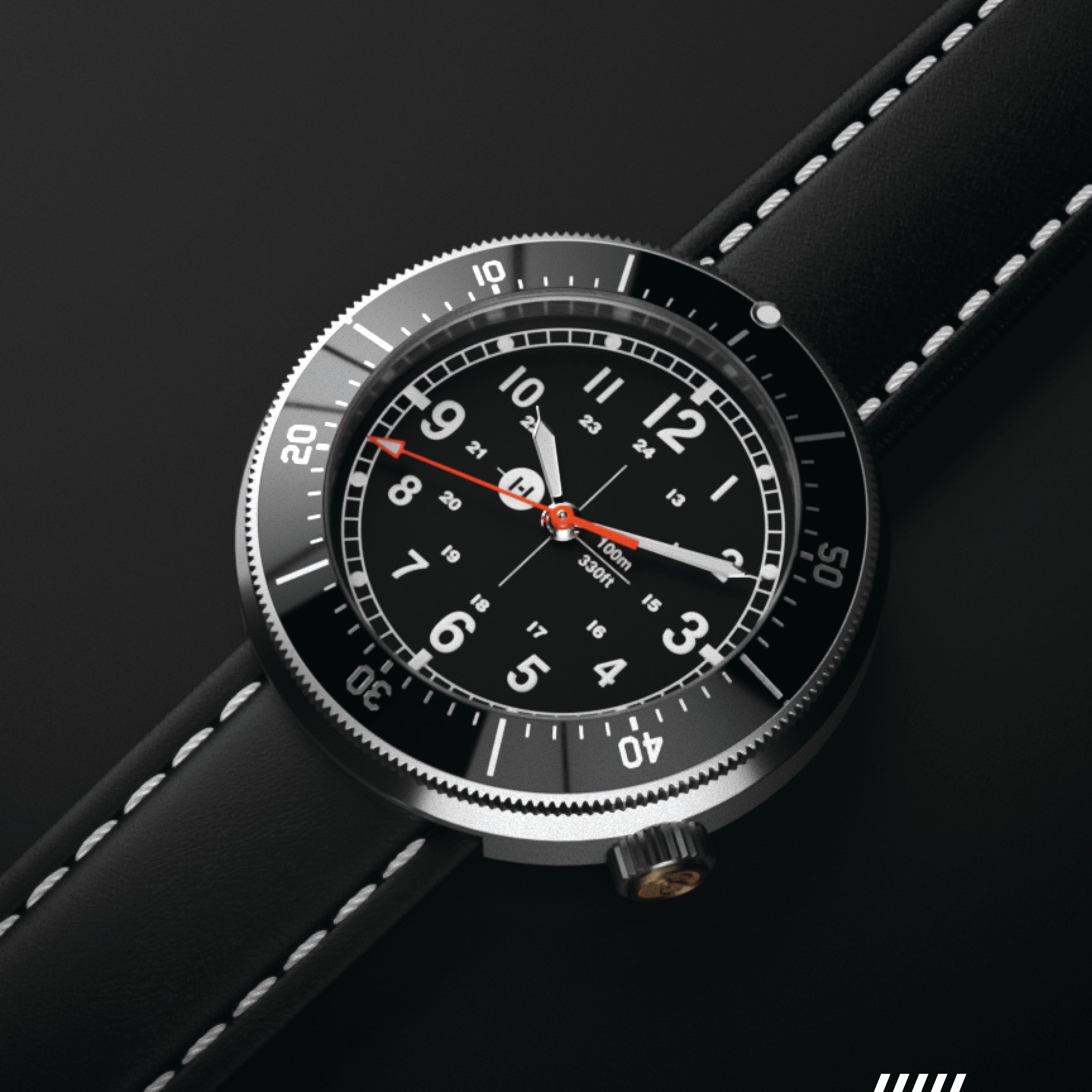 Hemel Roger That — 40mm No-Lug Quartz Field Watch (Seiko VH31)