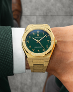 Paul Rich Frosted Star Dust II Emerald Dune — 43mm Quartz Dress Watch