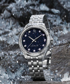 Paul Rich Crystelle Silver Blue Aventurine — 32mm Quartz Watch