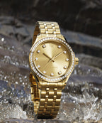 Paul Rich Crystelle All Gold — 32mm Quartz Watch