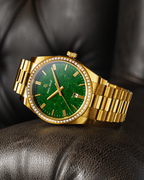 Paul Rich Legacy Gold Aventurine Green — 40mm Quartz Watch