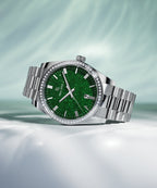 Paul Rich Legacy Silver Green Aventurine — 40mm Quartz Watch