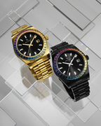 Paul Rich Rainbow Legacy Black (Limited) — 40mm Crystal-Set Quartz Watch
