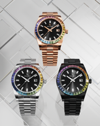 Paul Rich Rainbow Legacy Black (Limited) — 40mm Crystal-Set Quartz Watch