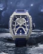 Paul Rich Astro Meteora Lunar Silver (Limited) — 42.5mm Automatic or Quartz Dress Watch