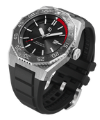 Paul Rich Aquacarbon Pro Midnight Silver Sunburst — 43mm Dive Watch