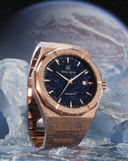 Paul Rich Frosted Star Dust II Rose Gold — 43mm Automatic or Quartz Dress Watch