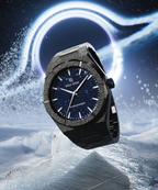 Paul Rich Frosted Star Dust II Black — 43mm Automatic or Quartz Dress Watch