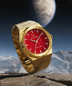 Paul Rich Star Dust II Gold Red — 43mm Quartz Dress Watch