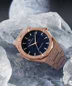 Paul Rich Frosted Star Dust II Rose Gold — 43mm Automatic or Quartz Dress Watch