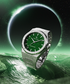 Paul Rich Frosted Star Dust II Silver Green — 43mm Automatic or Quartz Dress Watch