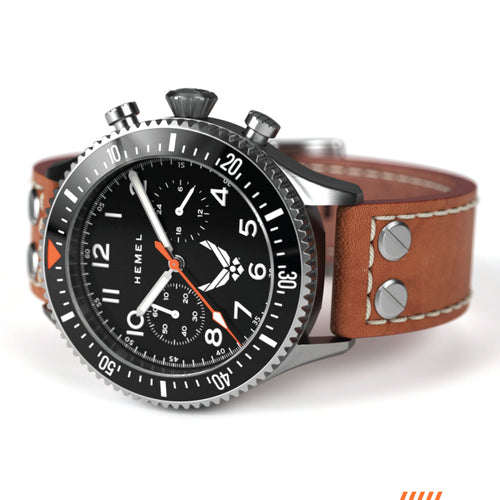 Hemel HFT20 USAF Special Edition — 42mm Mecaquartz Pilot Chronograph