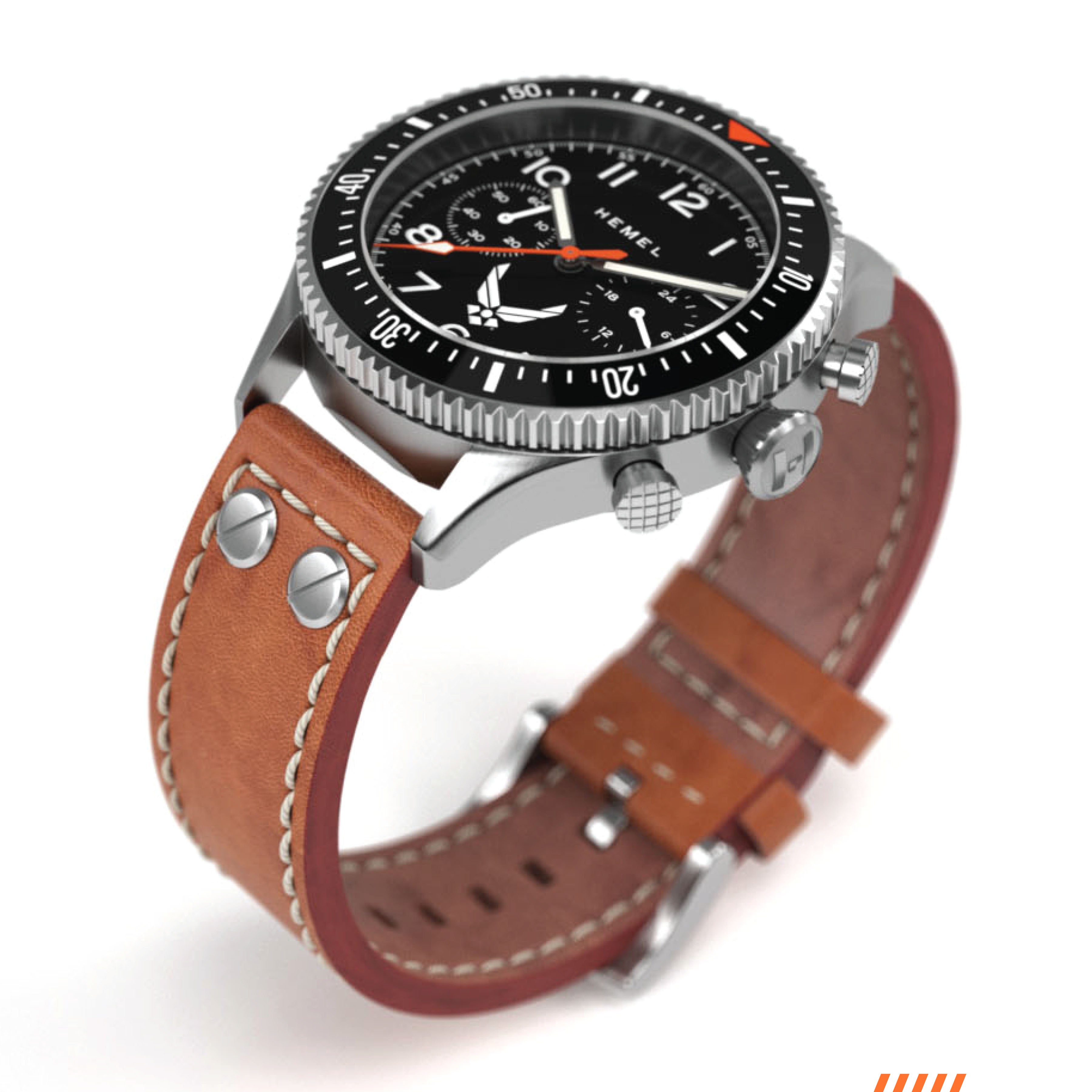 Hemel HFT20 USAF Special Edition — 42mm Mecaquartz Pilot Chronograph