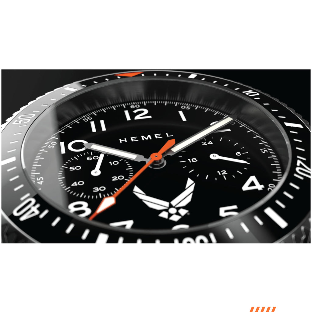 Hemel HFT20 USAF Special Edition — 42mm Mecaquartz Pilot Chronograph
