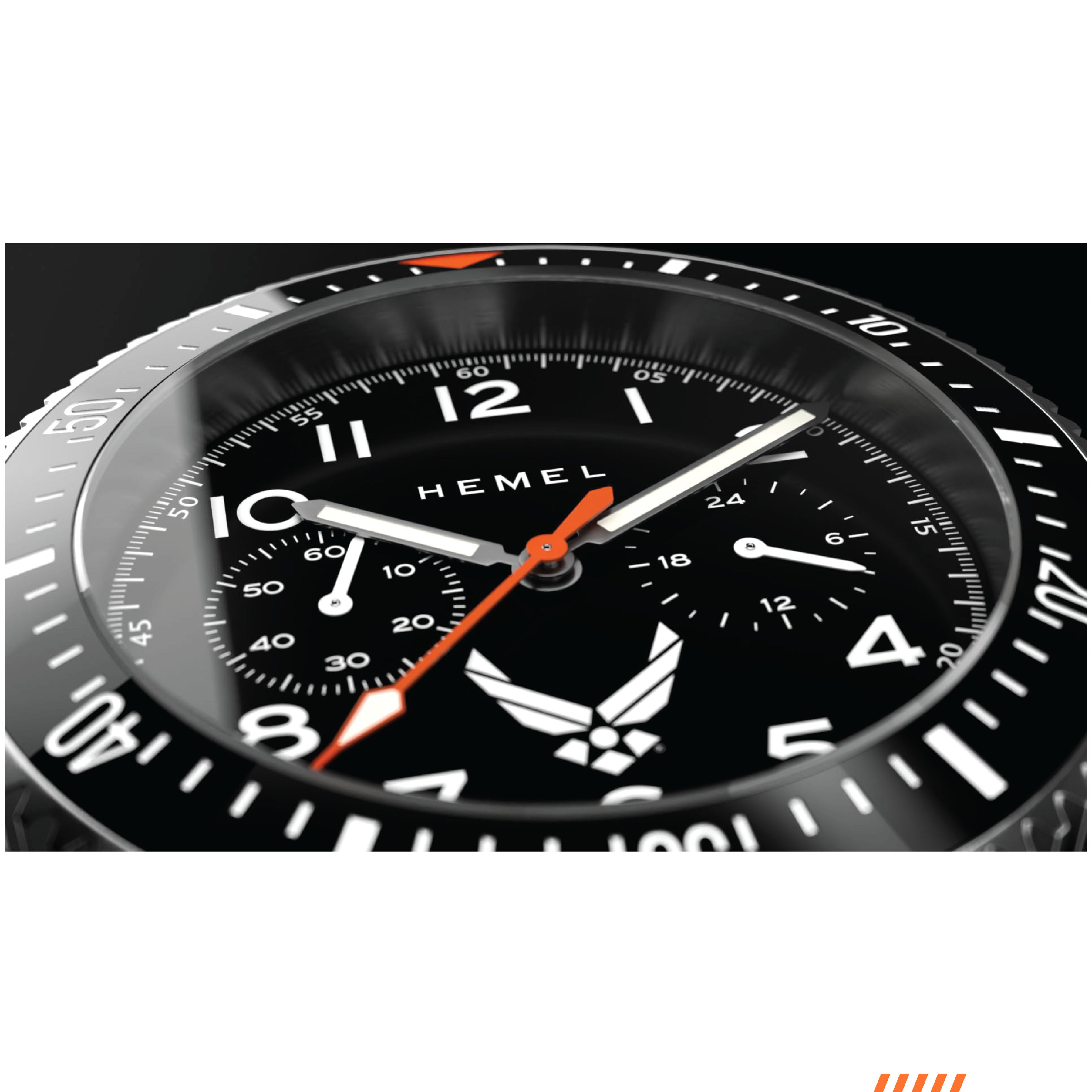 Hemel HFT20 USAF Special Edition — 42mm Mecaquartz Pilot Chronograph