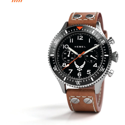 Hemel HFT20 USAF special edition mecaquartz pilot chronograph