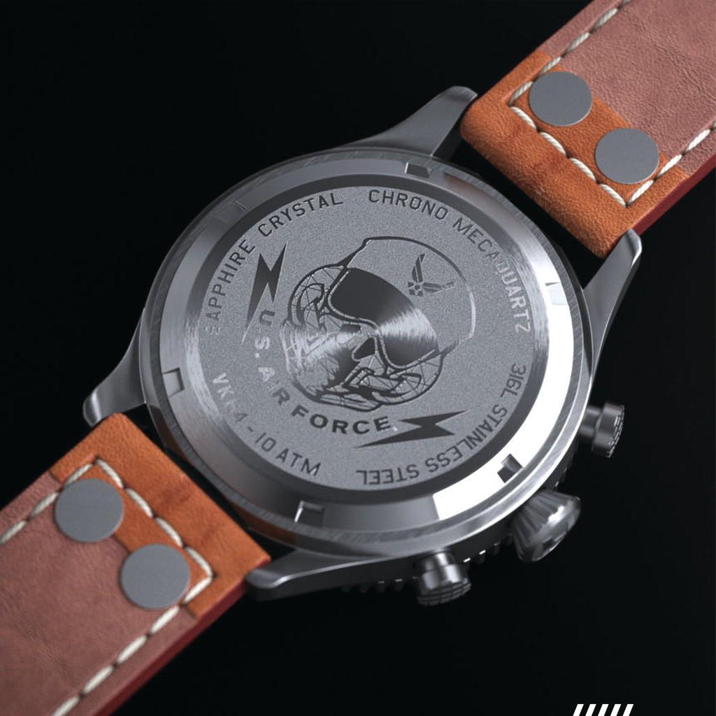 Hemel HFT20 USAF Special Edition — 42mm Mecaquartz Pilot Chronograph