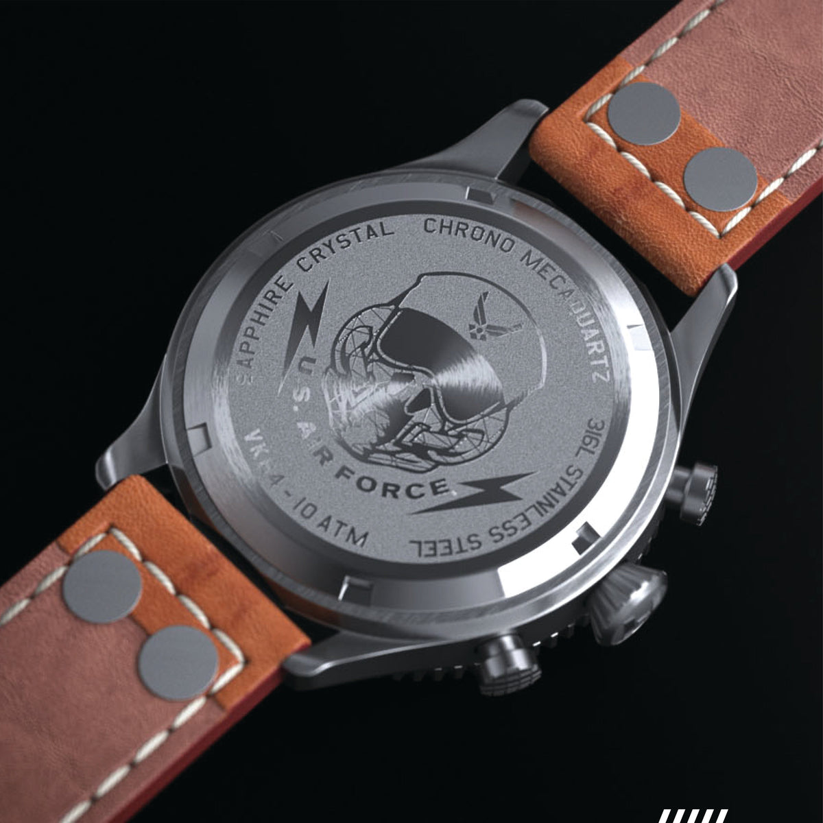 Hemel HFT20 USAF Special Edition — 42mm Mecaquartz Pilot Chronograph