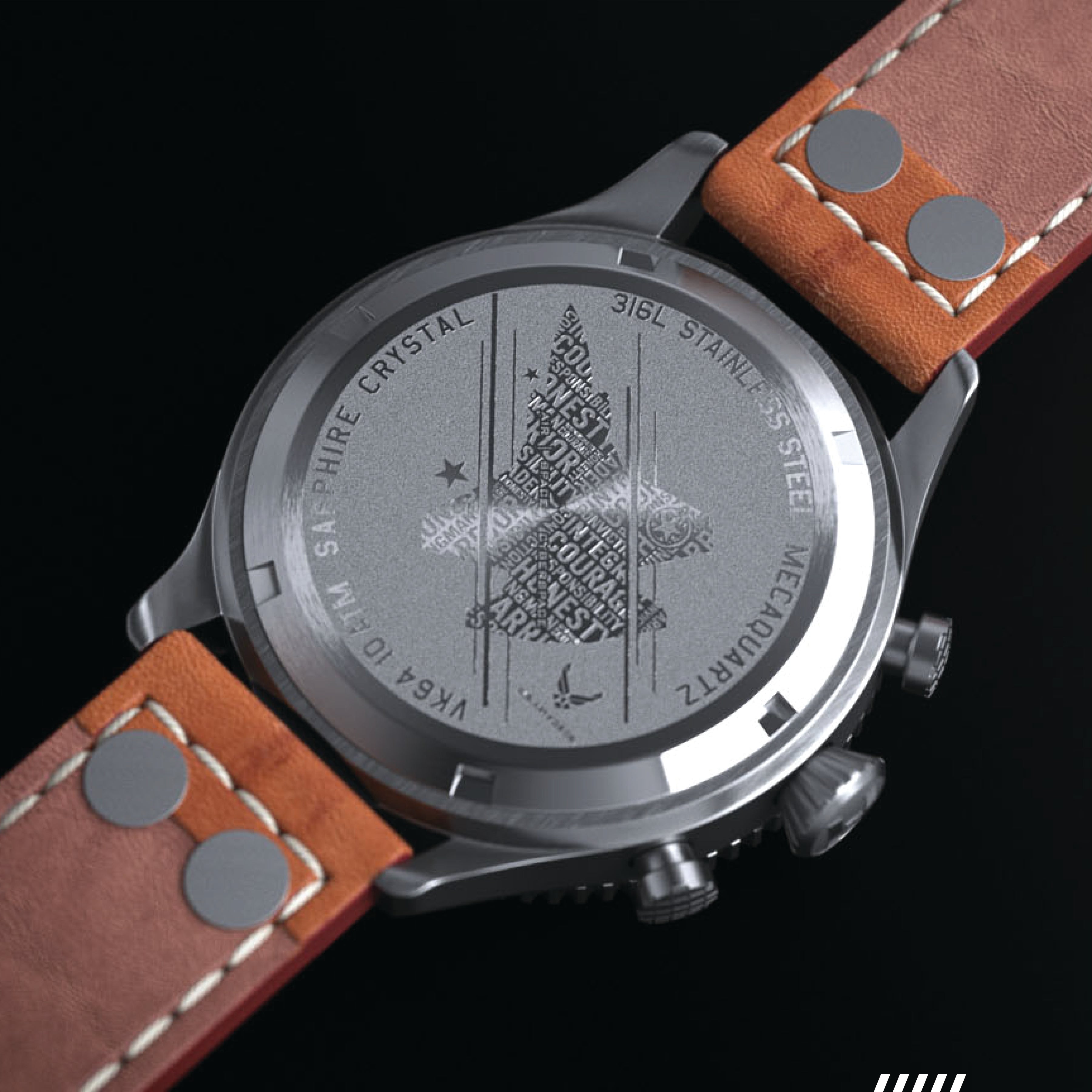 Hemel HFT20 USAF Special Edition — 42mm Mecaquartz Pilot Chronograph