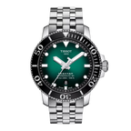Tissot Seastar 1000 Powermatic 80 — Green Dial, Stainless Steel Bracelet