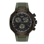 Tissot T-Race 45mm — Grey Dial, Green Silicone Strap