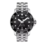 Tissot Seastar 1000 Powermatic 80 — Black Dial, Steel Bracelet