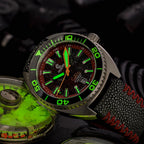 Ocean Crawler Core Diver - Rubellite Edition — 44mm Automatic Dive Watch