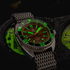 Ocean Crawler Core Diver - Tiger's Eye Edition — 44mm Automatic Dive Watch