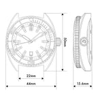 Ocean Crawler Core Diver - Refractor 2025 — 44mm Automatic Dive Watch