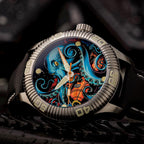 Ocean Crawler Crawler One - Ceramic Enamel - Kraken's Wrath — 41mm Automatic Dive Watch