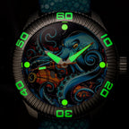Ocean Crawler Crawler One - Ceramic Enamel - Kraken's Wrath — 41mm Automatic Dive Watch