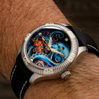 Ocean Crawler Crawler One - Ceramic Enamel - Kraken's Wrath — 41mm Automatic Dive Watch