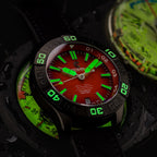 Ocean Crawler Dream Diver Dark Seas - Red Tempest — 41mm Automatic Dive Watch