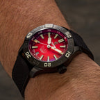 Ocean Crawler Dream Diver Dark Seas - Red Tempest — 41mm Automatic Dive Watch