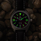 Ocean Crawler Field Crawler - Crimson Abyss — 40mm Automatic Field Watch