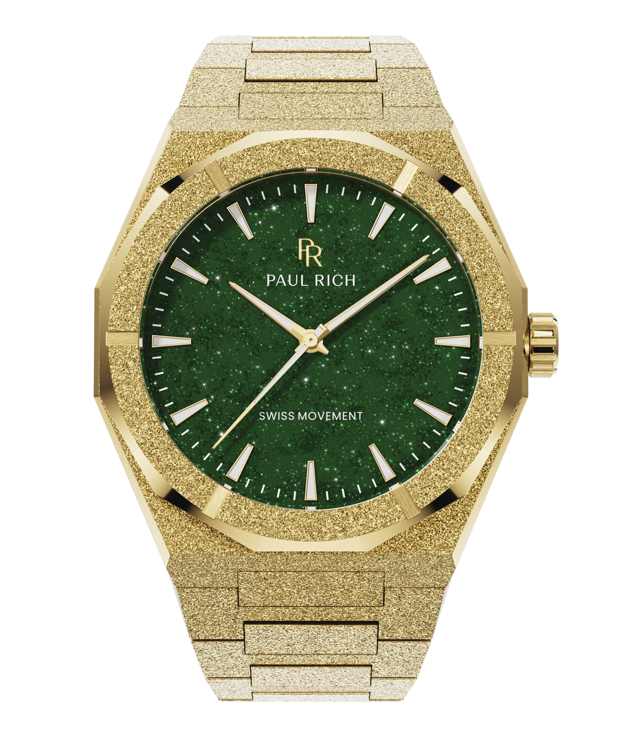 Frosted Star Dust II Gold Green