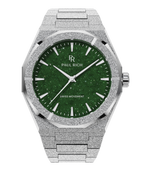 Paul Rich Frosted Star Dust II Silver Green — 43mm Automatic or Quartz Dress Watch