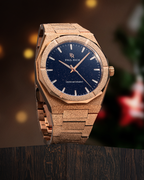 Paul Rich Frosted Star Dust II Rose Gold — 43mm Automatic or Quartz Dress Watch