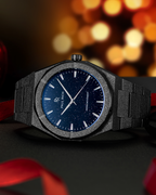Paul Rich Frosted Star Dust II Black — 43mm Automatic or Quartz Dress Watch