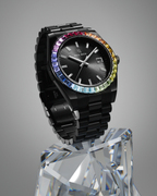 Paul Rich Rainbow Legacy Black (Limited) — 40mm Crystal-Set Quartz Watch
