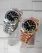 Paul Rich Rainbow Legacy Rose Gold (Limited) — 40mm Crystal-Set Quartz Watch