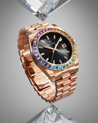 Paul Rich Rainbow Legacy Rose Gold (Limited) — 40mm Crystal-Set Quartz Watch