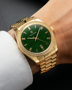 Paul Rich Legacy Gold Aventurine Green — 40mm Quartz Watch