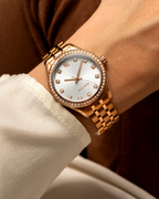 Paul Rich Crystelle Rose Gold Silver — 32mm Quartz Watch
