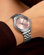 Paul Rich Crystelle Silver Pink — 32mm Quartz Watch