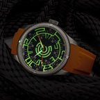 Ocean Crawler Lume Rush Diver v2 - Black — 44.2mm Automatic Dive Watch