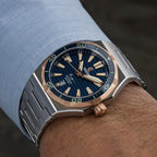 Ocean Crawler Bolt - Blue, Solid 18K Red Gold Bezel — 42mm Automatic Dive Watch