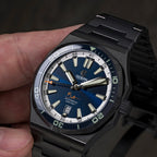 Ocean Crawler Bolt DLC - Blue — 42mm Automatic Dive Watch